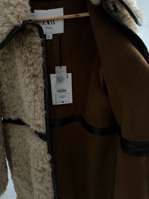 Пальто дублянка Zara Limited edition