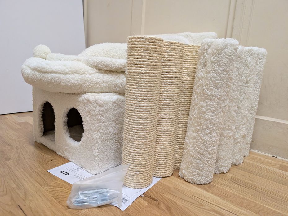 La Digue III Drapak Dla Kota Biały 69x69x163cm Uszkodzony DUŻY