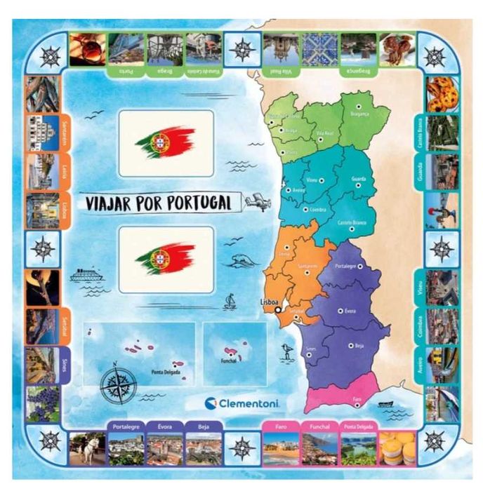 Jogo de Tabuleiro Viajar por Portugal