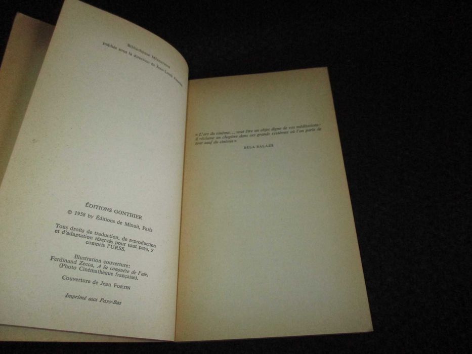 Livro Le Cinéma ou L'homme imaginaire Edgar Morin