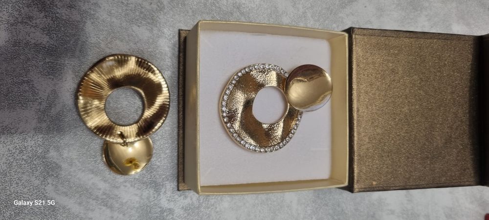 Kolczyki złote duże