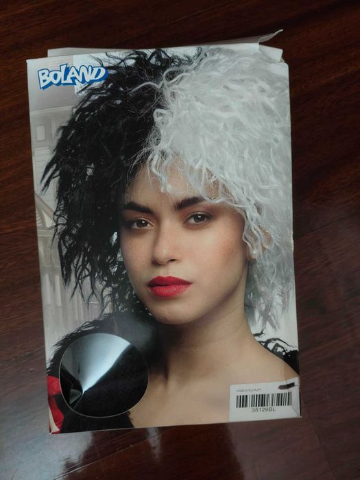 Peruca  de Carnaval Cruella