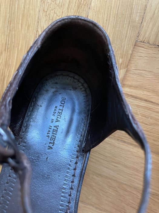 Bottega Veneta плетеные босоножки оригинал