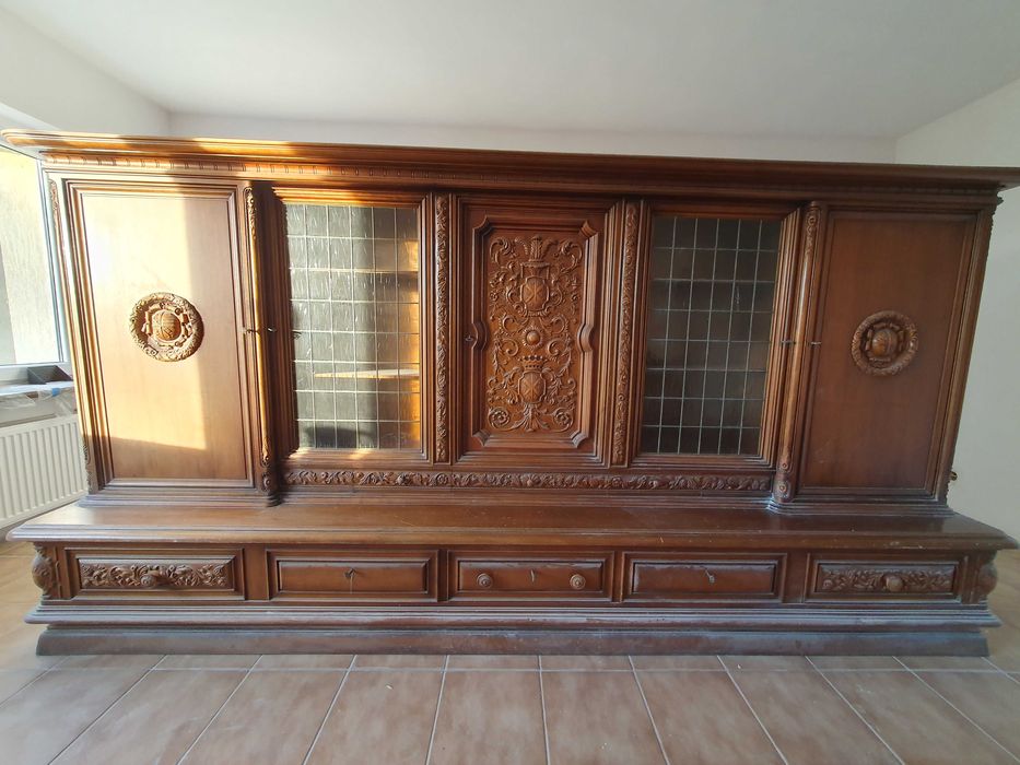 Duży kredens antyk biblioteka