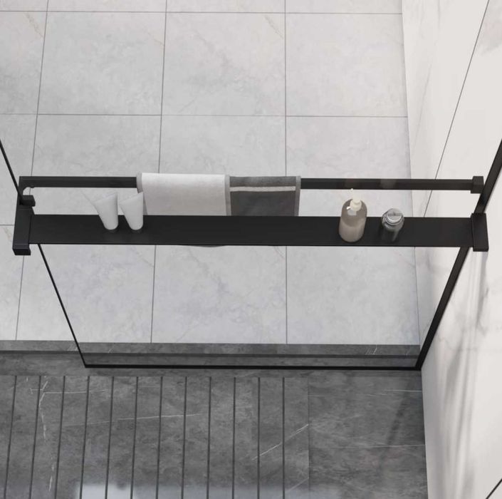 Elegancka półka do szyby prysznicowej 80cm