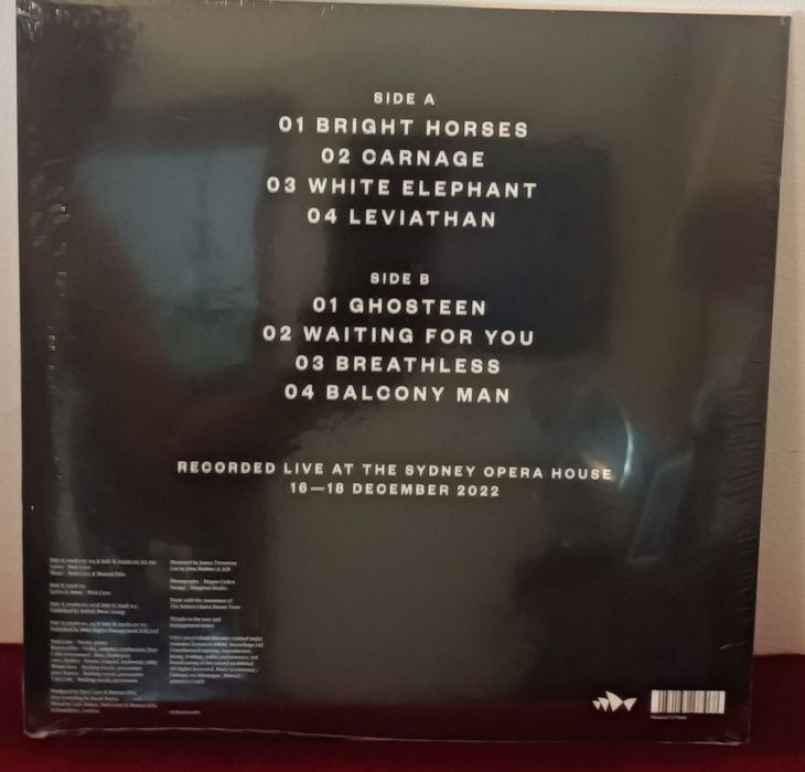 Nick Cave & Warren Ellis "Australian Carnage Live" LP RARO
