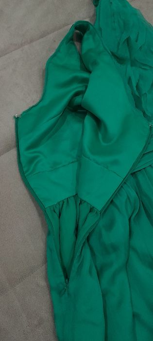 Vestido verde comfortavel e elegante