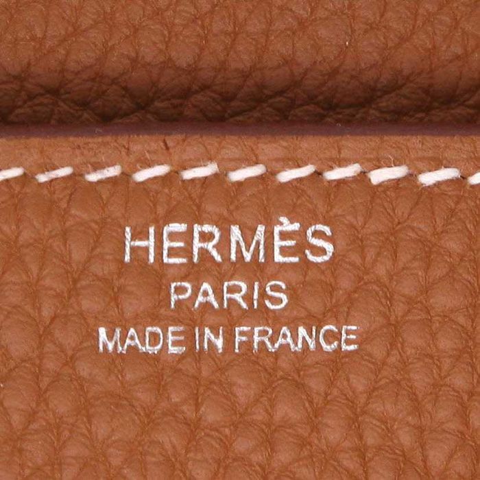 Hermès Birkin – torebka 25 cm ze złotej skóry Togo