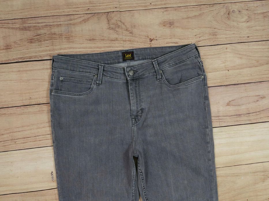 LEE Marion Straight Spodnie Jeans Szare r. 33/31