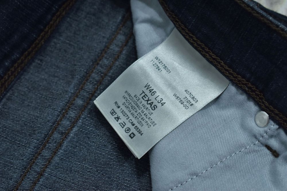 Wrangler Texas Męskie Spodnie Jeansowe W46 L34