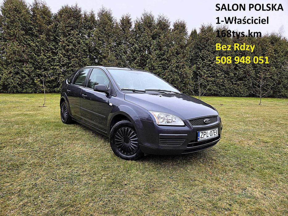 Focus 1.6Benzyna168tys.km 1Właś SalonPolska BezRdzyJasnyŚrodek Serwis