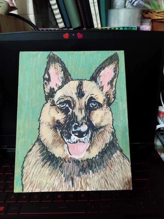 Retratos de Animais / Pets Personalizados (Pintura à Mão)