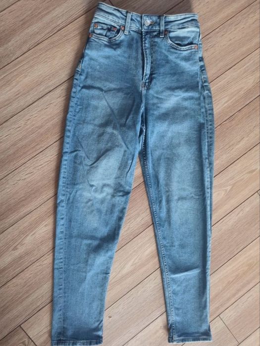 Dwie pary jeansow H&M House mom fit 34/36 XS/S