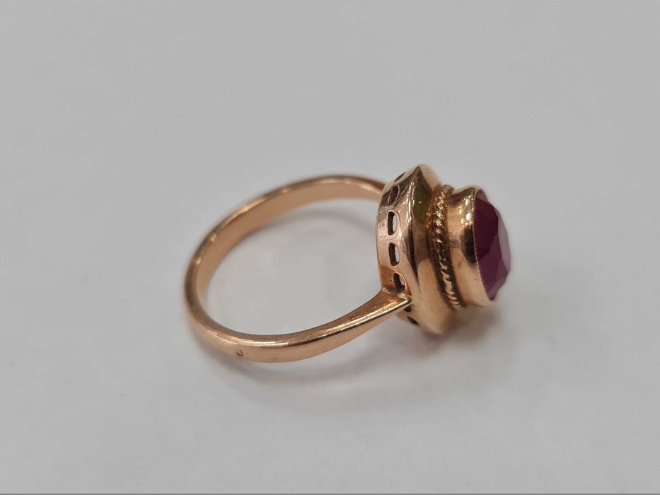 Rosja 1958/ Złoty pierścionek/ Radzieckie 583/ 4.76 gram/ R17.5