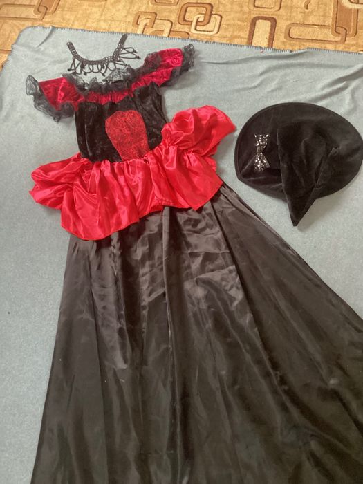 Платье карнавальное Ведьма Королева Клоунесса Кикимора Морячка Русалка