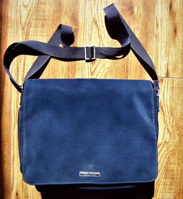 Torba na ramię TOM TAILOR duża pojemna granatowa A4