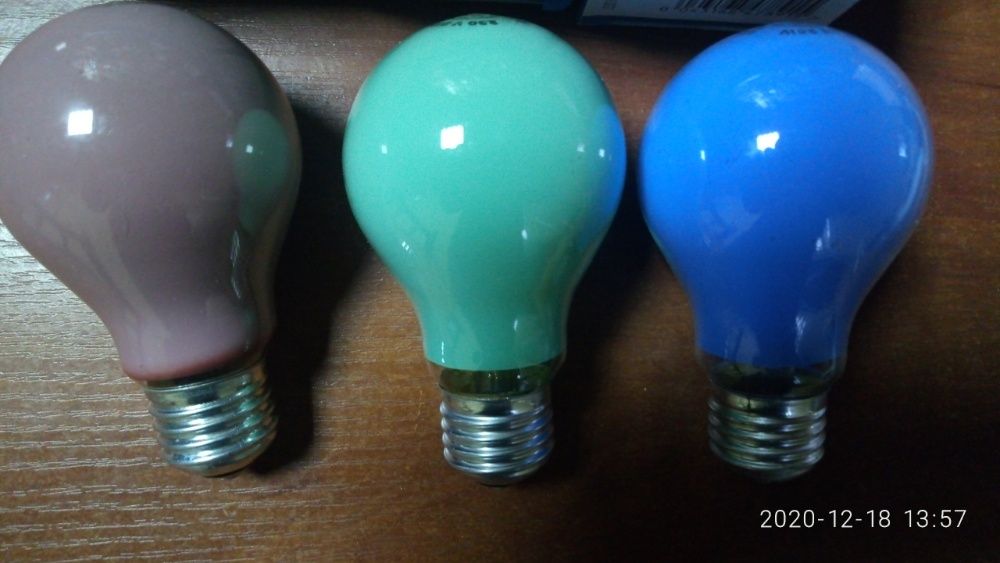 Лампи кольорові General Electric 25Вт зелені