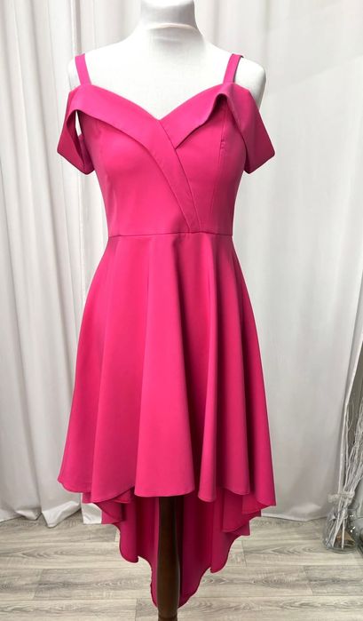 Asymetryczna sukienka fuksja L