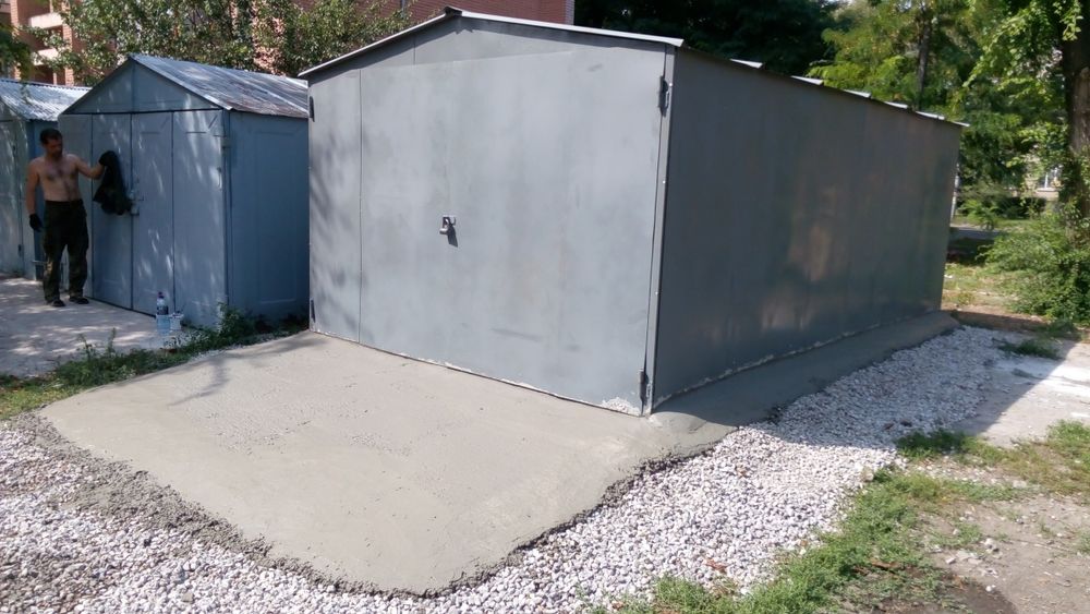 Металлический гараж разборной