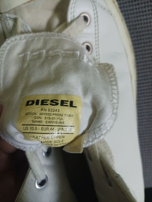 шкіряні кеди від бренду Diesel,
