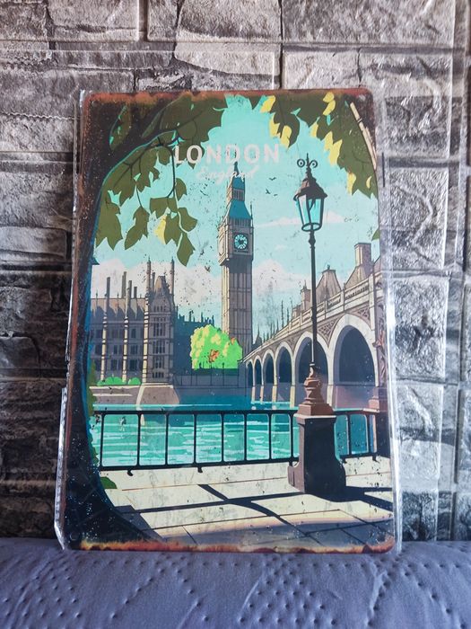 Placa Metálica 20x30cm Cidades