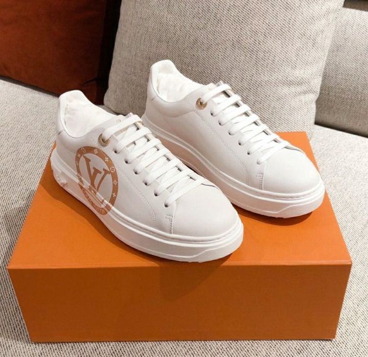 LV Louis Vuitton sneakersy adidasy snikersy trampki białe skórzane 38