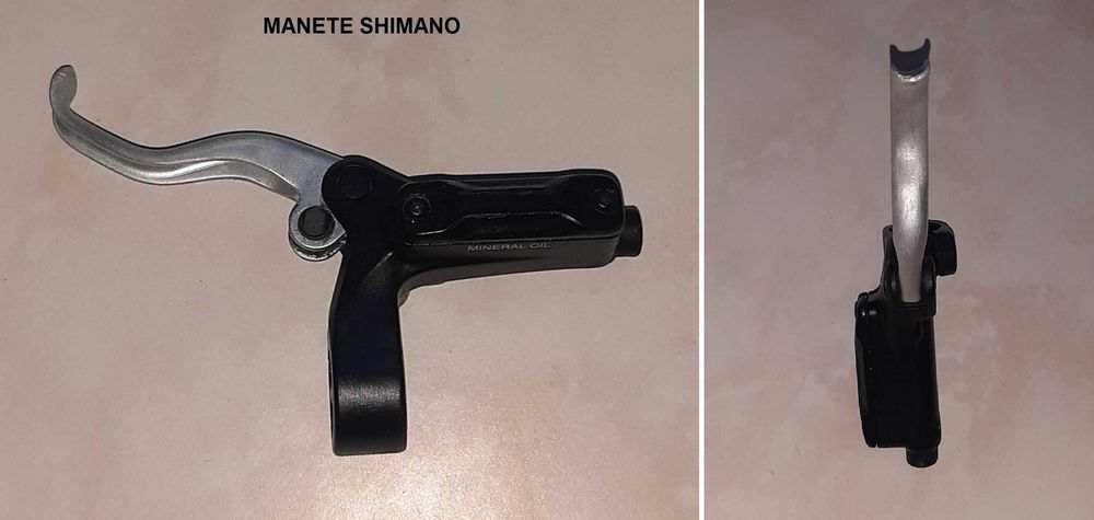 manete hidráulica Shimano + pedivela Cannondale
