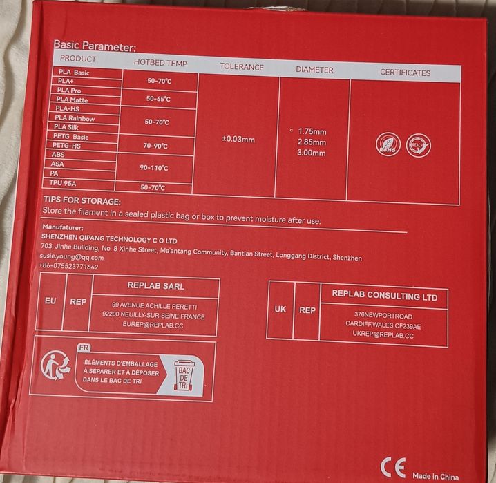 Filament do Drukarki 3D PETG-Basic Kingroon 1,75 mm 1kg czarny