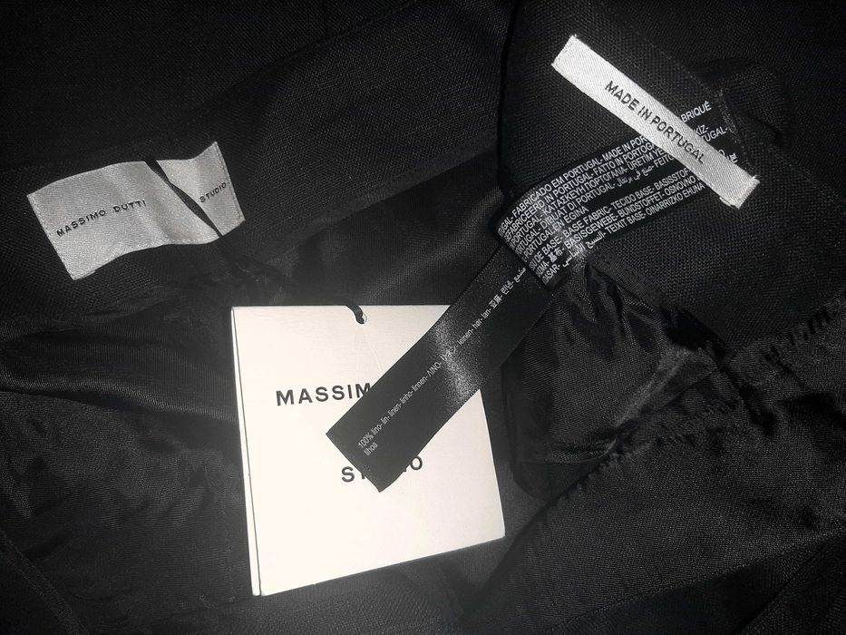 Calças 100% linho STUDIO Massimo Dutti