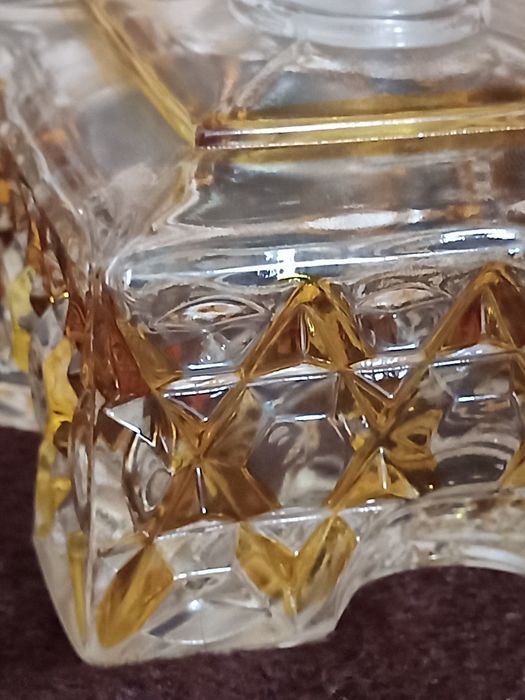 Frasco antigo Art Deco em Cristal