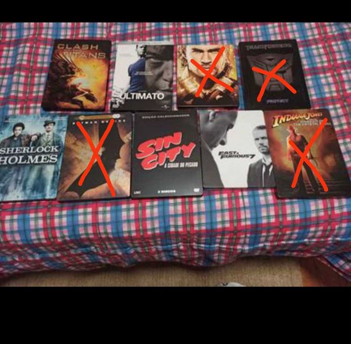 Steel books Blu-ray vários não contêm filmes