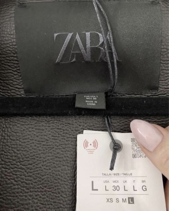 Zara новая шикарная стильная дубленка  шуба из эко меха 50-52 р р