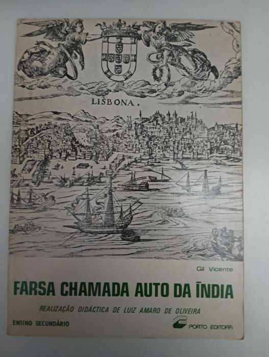 Livro antigo Farsa Chamada  Auto da Índia