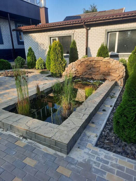 Баня на дровах с бассейном