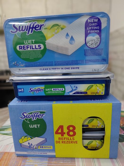 Вологі серветки до магнітної швабри Swiffer