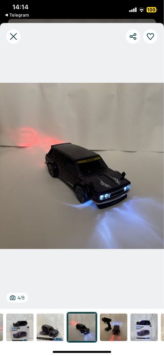 Дрифт машинка на радиоуправлении Volkswagen Golf универсал 1:24 LED