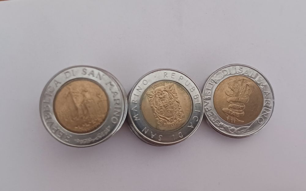 500 Lire San Marino - 8 moedas diferentes