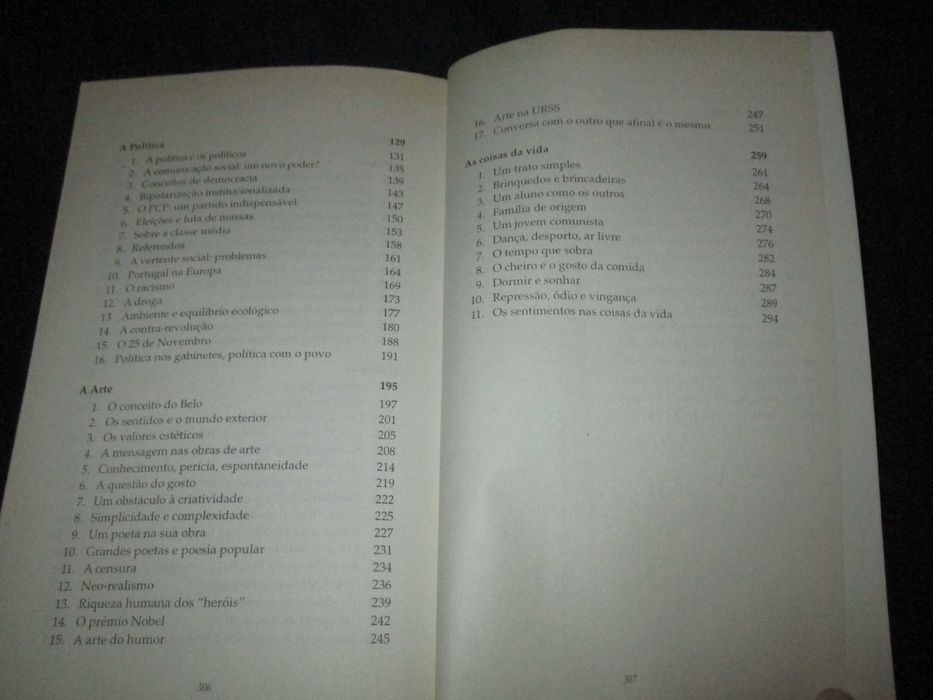 Livro Cinco conversas com Álvaro Cunhal 1ª edição
