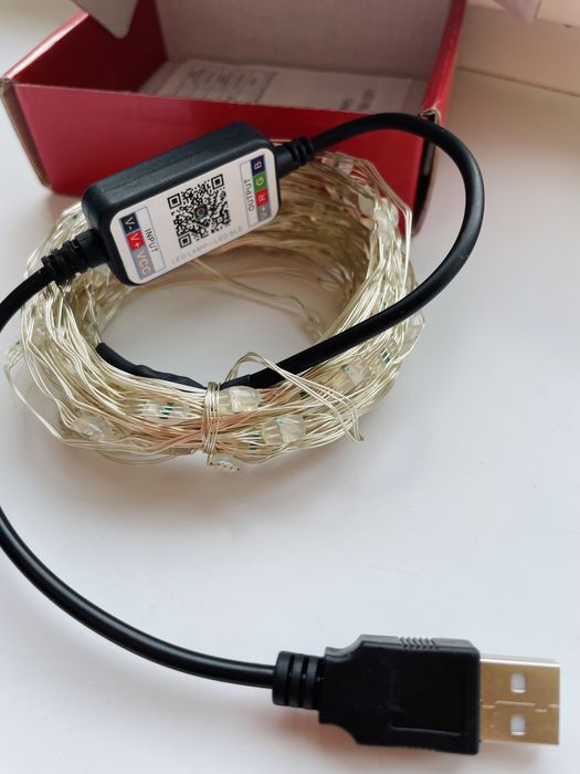 Світлодіодна підсвітка,гірлянда Bluetooth,USB гірлянда 10м