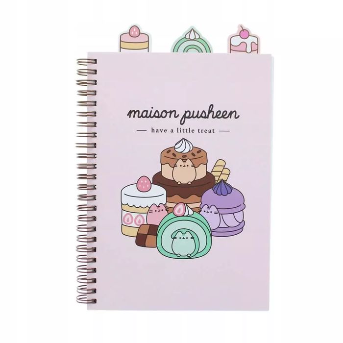 PUSHEEN SWEETS notes z ozdobnymi znacznikami PAMIĘTNIK 3 częściowy. Blueprint Collections