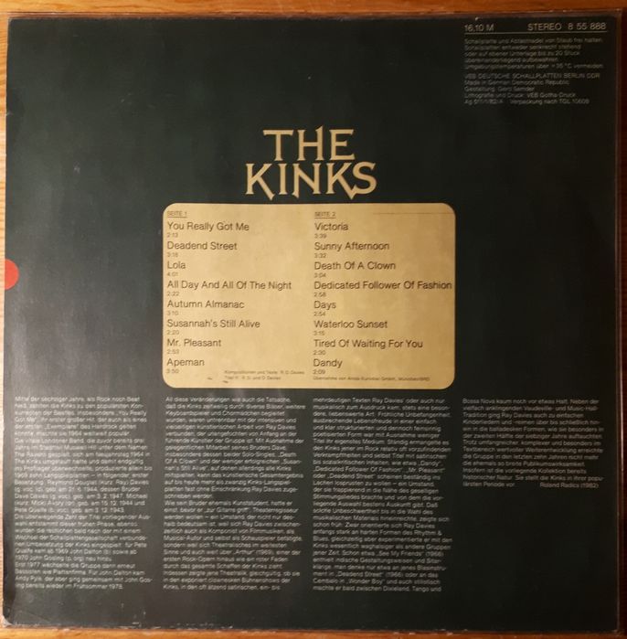 Płyta winyłowa - The Kinks, LP, Stereo, EX/EX+