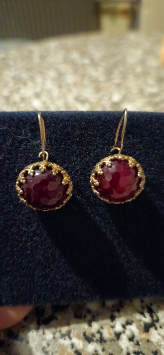 Серьги под золото
