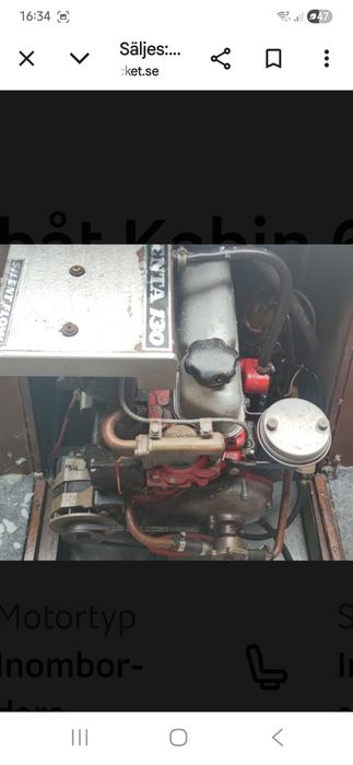 Piękny jacht motorowy+ volvo penta+przyczepa  czytaj opis