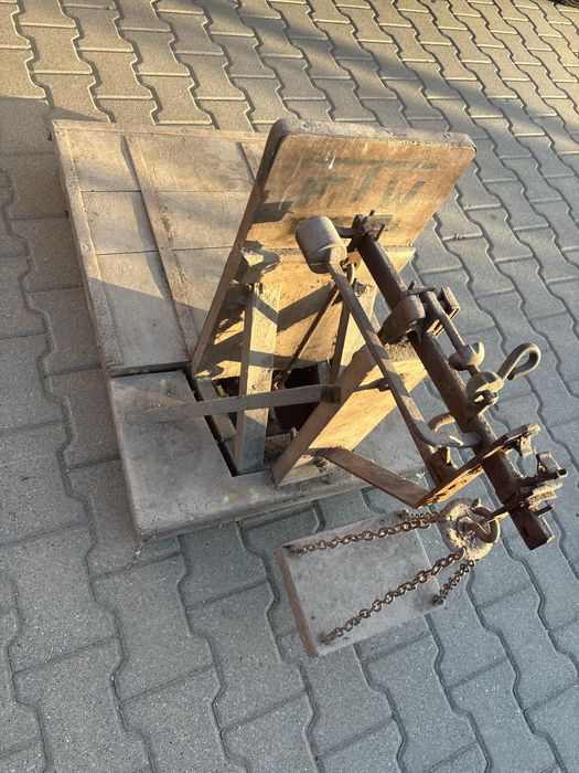 Stara waga towarowa drewniana prl