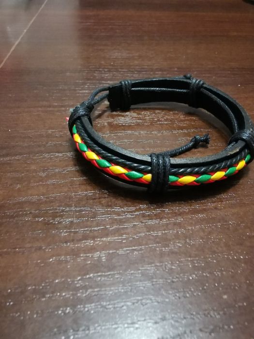 Bransoletka nowa męska damska młodzieżowa  unisex czarna