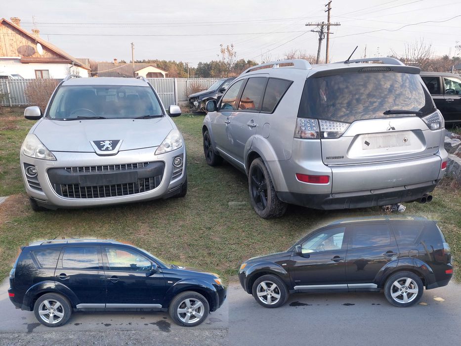 бампер двері кришка капот фари крило кпп скло peugeot 4007 XL розбірка