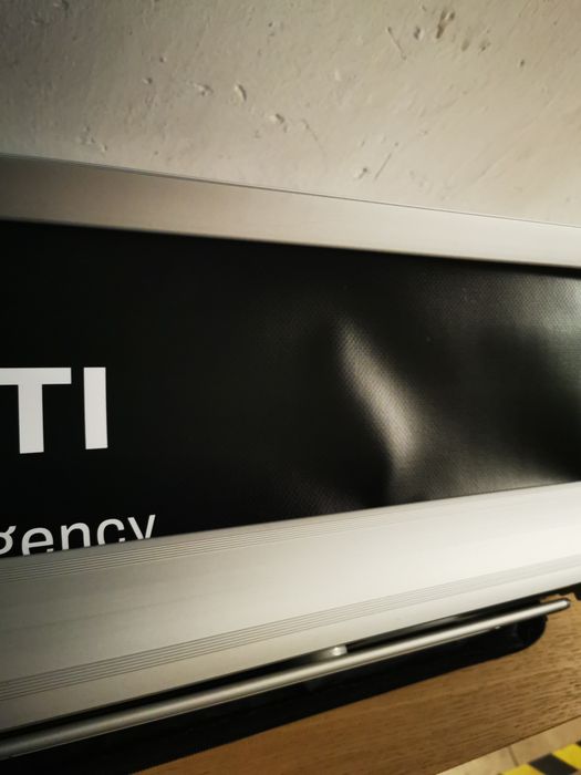 Baner roll up na statywie 90 cm szerokości