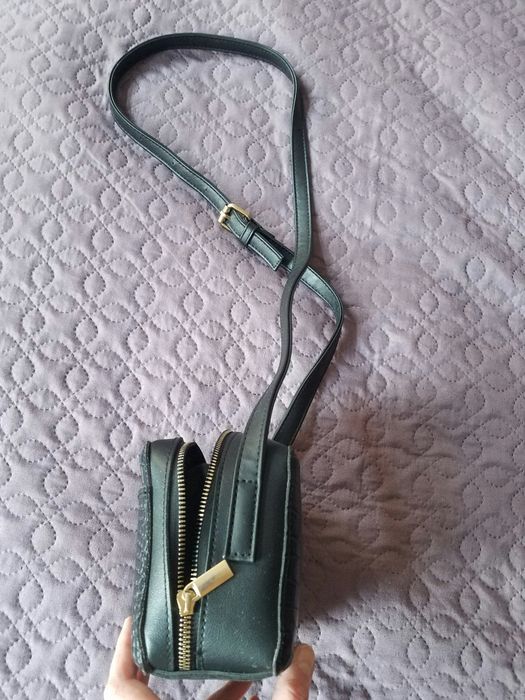 Mini torebka, krokodyl, alligator, little black