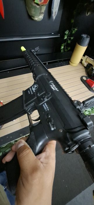 Airsoft replica AEG Elétrica bateria nova, carregador novo