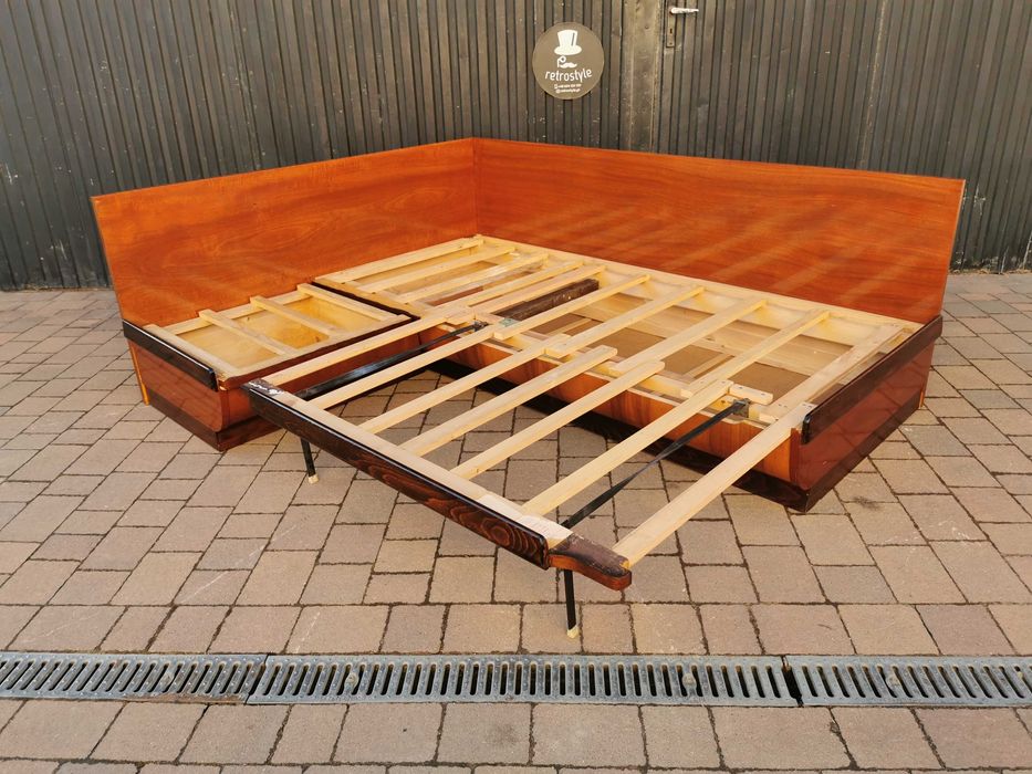 Narożnik, rogówka ART DECO J. Halabala, Czechosłowacja '30-'50, PRL